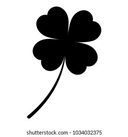 vector illustration black clover on a white background