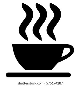 Vector Illustration of Black Coffee Cup Icon