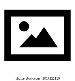 Vector illustration of black color icon image