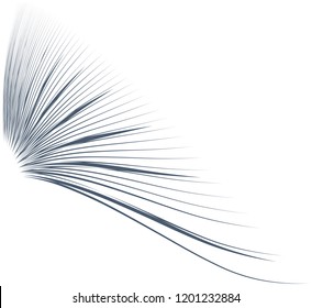 A vector illustration of black diagonal waved stripes on a white background.