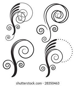 Vector illustration. Black elements.