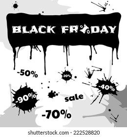 Vector illustration of the black friday 