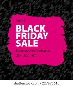 Vector illustration of Black friday big sale