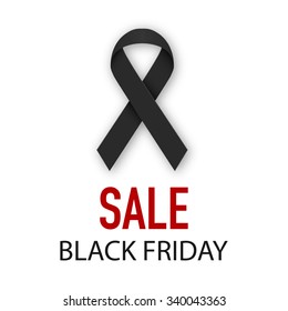 Vector illustration Black Friday discounts.