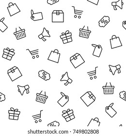 Vector illustration of Black friday icons set isolated on white background