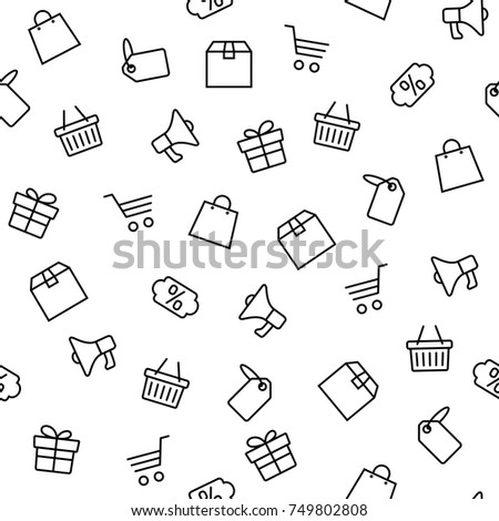 Vector illustration of Black friday icons set isolated on white background