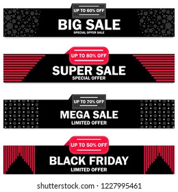 vector illustration of Black Friday Sale promotion shopping sale background