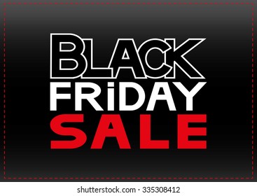 Vector illustration. Black friday sale. 
