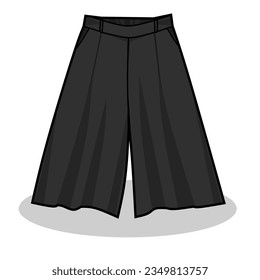 Vector Illustration of Black Gaucho with White Background