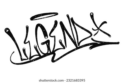 Vektorgrafik Schwarze Graffiti-Tag-Beschriftung Aerosol kann Farbe sprühen
