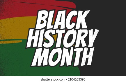 Vector Illustration of Black History Month. Banner, Poster, Greeting Card. 