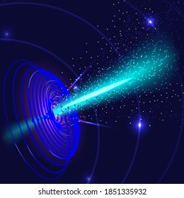 vector illustration / black hole formation