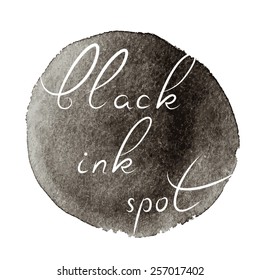 Vector illustration: black ink blob
