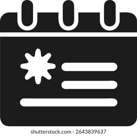 Vector illustration of a black journaling icon representing gratitude and reflection