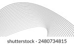 Vector Illustration of the black line of a white background