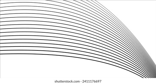Vector Illustration of the black line of a white background.
