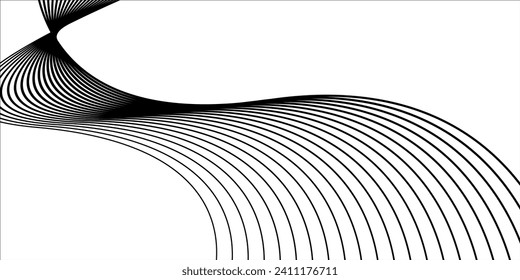 Ilustración vectorial de la línea negra de un fondo blanco.