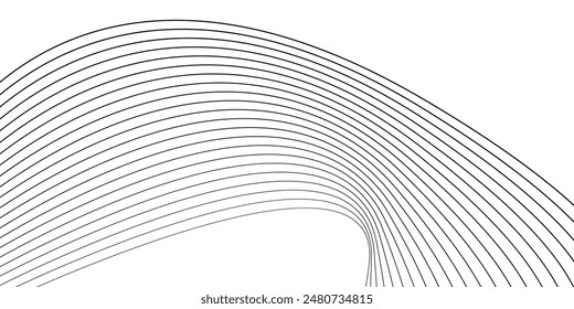 Vector Illustration of the black line of a white background