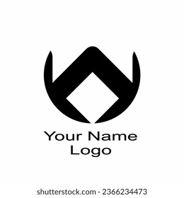 ilustración vectorial de un logotipo negro sobre un fondo blanco