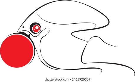 Vector illustration. Black Monster on a white Background. Cute black monster. Monsters with different emotions.