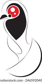 Vector illustration. Black Monster on a white Background. Cute black monster. Monsters with different emotions.