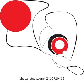 Vector illustration. Black Monster on a white Background. Cute black monster. Monsters with different emotions.