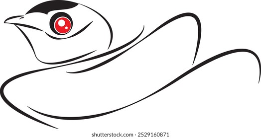 Ilustração vetorial. Monstro Preto em um fundo branco. Monstro Negro Bonito. Monstros com Emoções Diferentes.