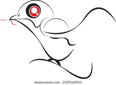Vector illustration. Black Monster on a white Background. Cute Black Monster. Monsters with Different Emotions.