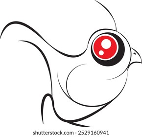 Vector illustration. Black Monster on a white Background. Cute Black Monster. Monsters with Different Emotions.