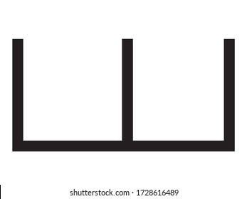 vector illustration of Black music Senza sordino mark
