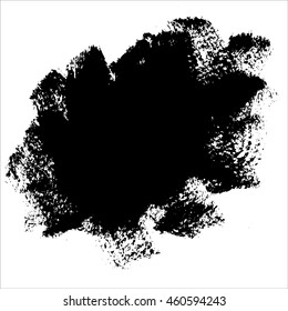 Vector illustration of black paint spots. Background texture with hand drawn elements for design, logo, emblems, banners, cards, flyers, postcards