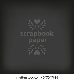 Vector illustration: black paper background for handmade