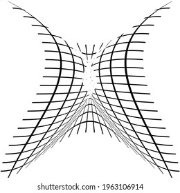vector illustration of the black pattern of lines abstract background.