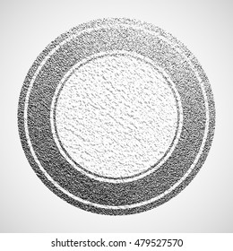 Vector illustration. Black rubber stamp. Grunge texture. Abstract empty stamp with space for text.