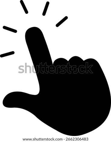 vector illustration black silhouette icon hand touchscreen concept