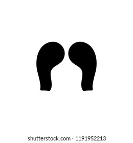 Vector illustration, black silhouette of mustache. For no shave November. Can be used as design element for funny greeting cards, announcements, banners, stickers.
