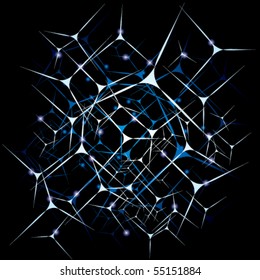 Vector illustration of black Sparkle Background  #2