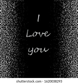 Vector illustration of a black spiders  from the vertical. Abstract creative composition. Spiders monochrome vector. Gothic love card. Black and white pattern. Spiders pattern Textile, print pattern.