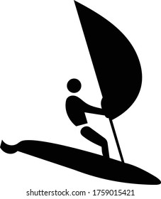 ilustración vectorial del icono de navegación del hombre de Black Stick sobre fondo blanco