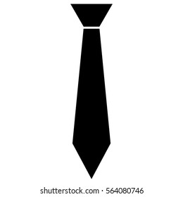 Vector Illustration with Black Tie Icon
