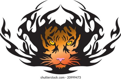 5,949 Tribal tiger vector Images, Stock Photos & Vectors | Shutterstock