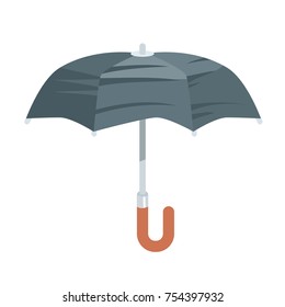 vector illustration of a black umbrella