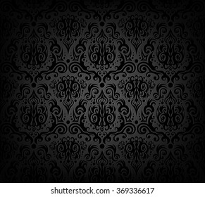 Illustration vectorielle motif de fond d'écran noir