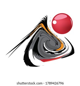 vector illustration of a black and white abstract