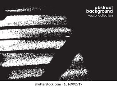 Vector illustration of black and white brush srokes texture background. Distressed overlay texture. Grunge background. Abstract textured effect. Usable for advertisement,banners, card,decoration& etc 