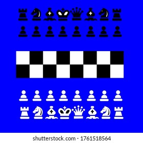 Vector illustration of black and white chess board game background