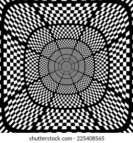 Vector illustration black and white chess background