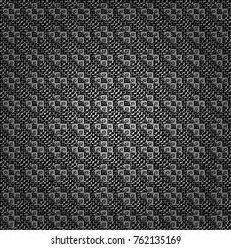 Vector illustration. Black, white and gray abstract background painted geometry shine and layer element seamless pattern.