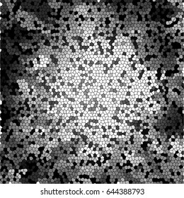 vector illustration. Black and white mosaic background