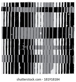 Vector illustration of black & white op art pattern / background. Optical illusion.